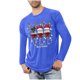 thumbnail image 1 of Blusas y camisas de manga larga con cuello redondo para hombre, ropa deportiva para el hogar, pijamas, camisetas de color liso, blusa deportiva para hombre, poliéster, 1 of 5