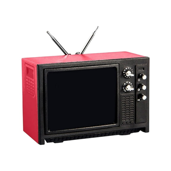 Antique Miniature Televisions Model For Doll House Scene Setting with Life Like Knobs And Screen Doll House Display Props
