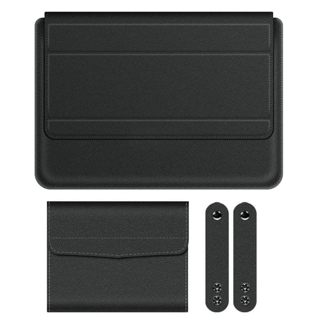 Seitruly Funda para portátil, portátil, resistente al agua, soporte estable, bolsa para portátiles, bolsas de transporte finas y ligeras, Electrónica Negro