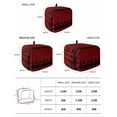 thumbnail image 2 of Red Black Plaid Small Toaster Cover 2 Slice, Kitchen Appliance Covers, Country Vintage Star Abstract Gingham Toaster Oven Cover with Loop, Bread Machine Cover Polyester Dust Cover Protection, 2 of 4