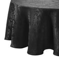 thumbnail image 2 of Caiden Elegance Damask Tablecloth - 60" x 84" Oval - Black - Elrene Home Fashions, 2 of 5