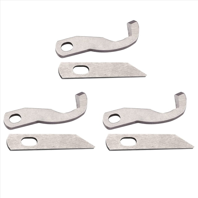 6 Piezas para Serger Hoja para 1034D Cuchillo Superior e Inferior X77683001 XB0563001