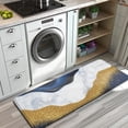 thumbnail image 3 of Blue and Gold Marble Glitter Waves Pattern Kitchen Rug Mat,Kitchen Runner Rugs Non Skid Washable,Decorative Kitchen Floor Mats for Kitchen,Sink,Laundry,17"x47.2", 3 of 7