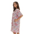 thumbnail image 2 of Just Love Short Sleeve Nightgown Sleep Dress for Women Sleepwear (Grey - Sleepy Sheepy, Small), 2 of 3