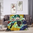 thumbnail image 3 of My Hero Academia Blanket, Anime Throw Blanket For Couch Sofa Bed, Soft Cozy Lightweight Warm Flannel Blanket, Home Decor, Anime Gifts For Boys Girls Kids Teens, 50"X40", 3 of 9