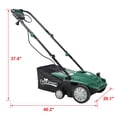 thumbnail image 6 of 2-in-1 13" Dethatcher & Scarifier, 12 Amp Electric Garden Lawn Mover, Removable Collection Bag extra large 32QT, 6 of 8