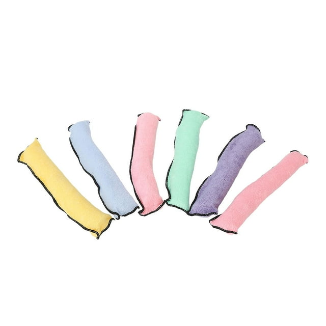 Bigoudis sans chaleur, sûrs, légers et portables, en éponge, pour femmes, filles et enfants, 6 pièces