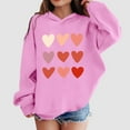 thumbnail image 2 of GUOBIOZIY Girls' Hoodies Sweatshirts Long Sleeve Casual Lightweight Pullover Tops with Pockets (Pink,8-9 Y), 2 of 4