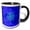 Black/White, variant on 3drose, Turquoise Compass Rose on Blue Nautical Map of the Florida Keys., 11oz Mug