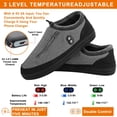 thumbnail image 3 of Foot Warmer, Kamlif Heated Slippers for Men Women, 5V Heating Pad, Rechargeable Electric Shoes Indoor House Shoes Plush Slip Outdoor Camping Feet Warmer with 5000 mAh Battery, 3 of 6