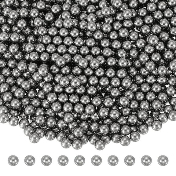 Uxcell Precision Steel Balls, 304 Stainless Steel Bearing Ball for Bicycle Casters Drawer Slides 0.5 mm & 1000 Pcs & Silver