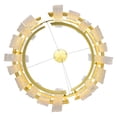 thumbnail image 5 of CWI Lighting Guadiana Glass LED Chandelier in Clear/Satin Gold, 5 of 6
