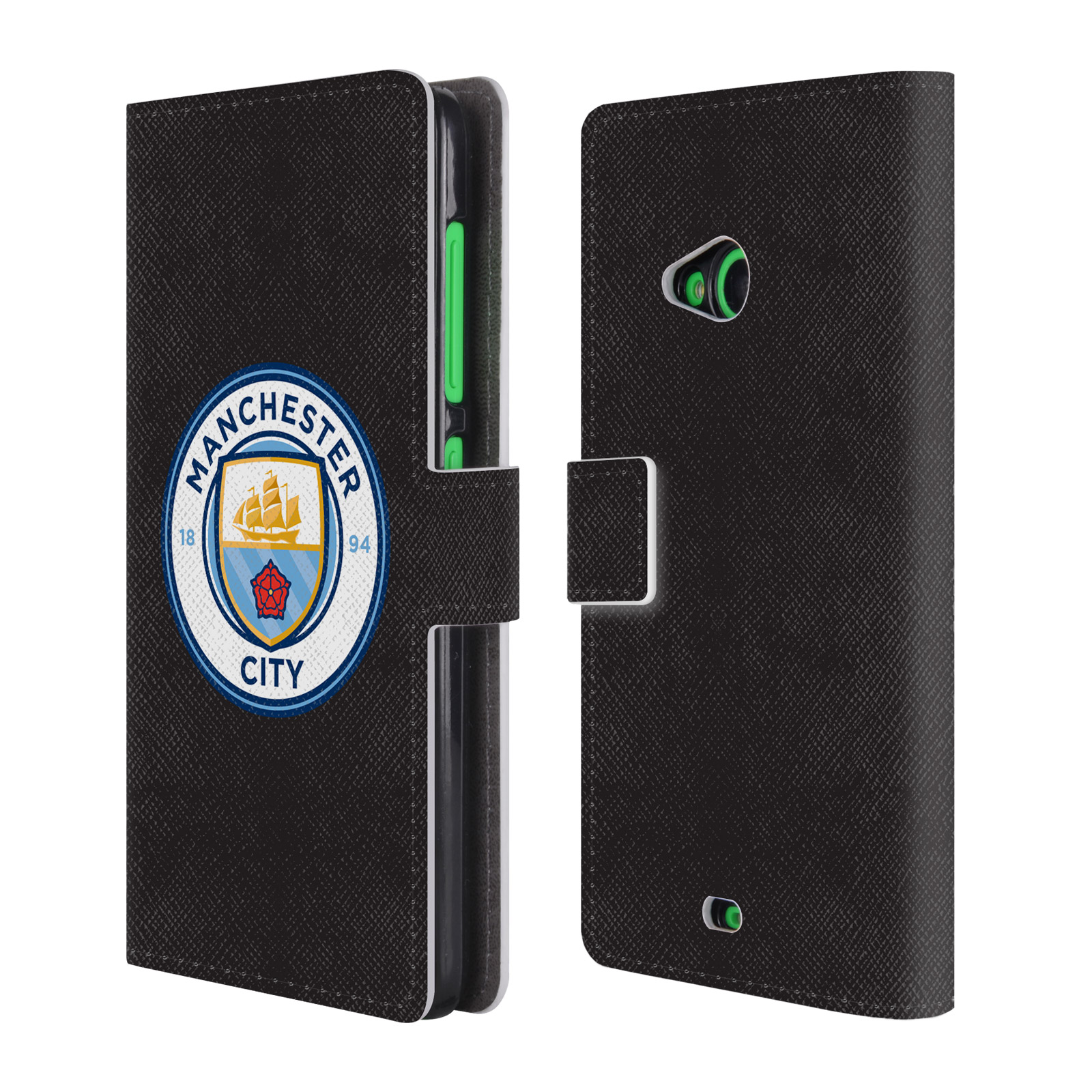 OFFICIAL MANCHESTER CITY MAN CITY FC BADGE LEATHER BOOK ...