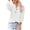 White, variant on Womens V Neck Loose Solid Long Sleeve Summer Shirt Stitching Tops Blouse Shirt Women S
