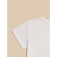 thumbnail image 4 of Girls' Cute capybara ' Printed Pattern T-shirt, Crew Neck Short Sleeve Casual Soft Tops, for Outdoor Activities, 4 of 6