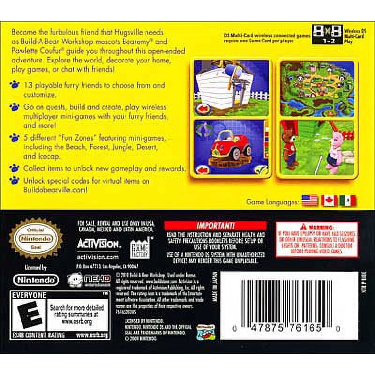 【中古】Build a Bear: Welcome to Hugsville Build A Bear: Welcome To Hugsville, Activision, Nintendo DS