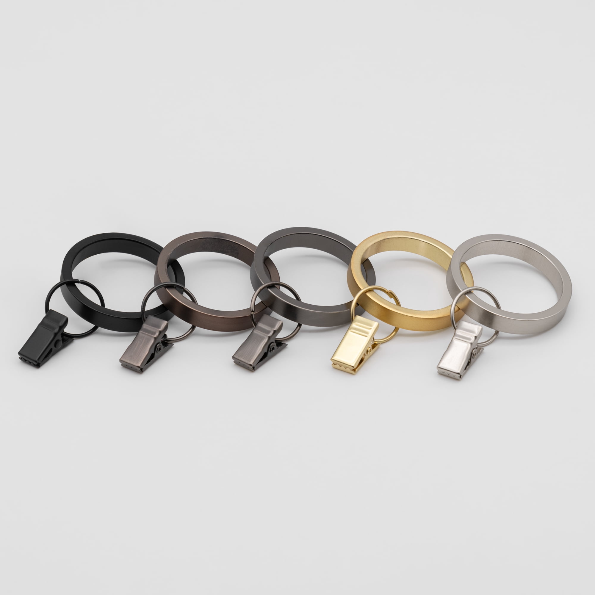 Better Homes & Gardens Matte Black Curtain Clip Rings (7 Pack)