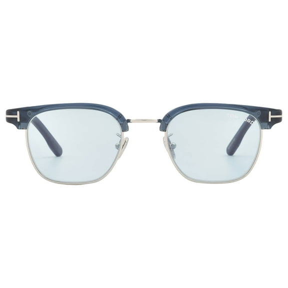 Tom Ford FT1119-D 90A 47mm Browline Sunglasses for Men's Shiny Blue