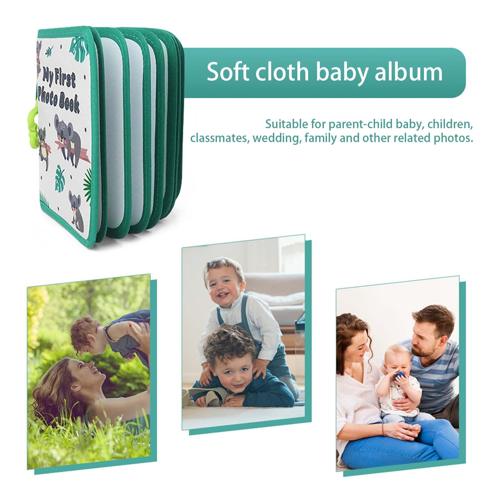 D First Year Cloth Photo Book For Newborn Baby Giraffe Family Babies Photo Album As A Keepsake For First Memory