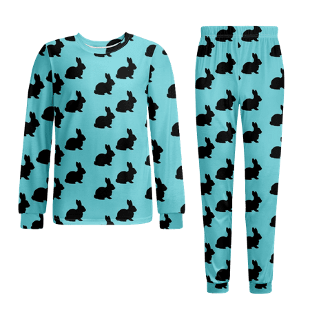 

Easter Pajamas-Matching Pajamas For Girl Cute Pajamas Longs And Top Set Easterr Bunny Egg Carrot Kawaii Pajamas Size 170
