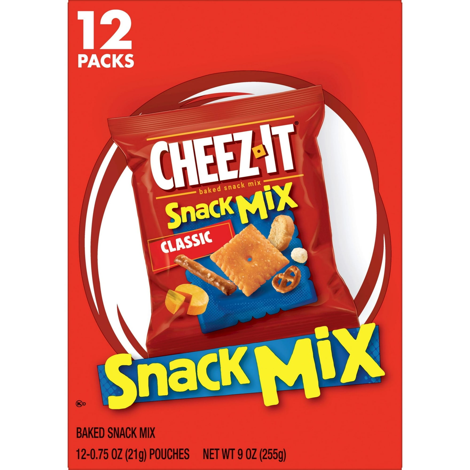 ( 2 Pack ) Cheez-It Snack Mix, Baked, Classic, 12 Pack
