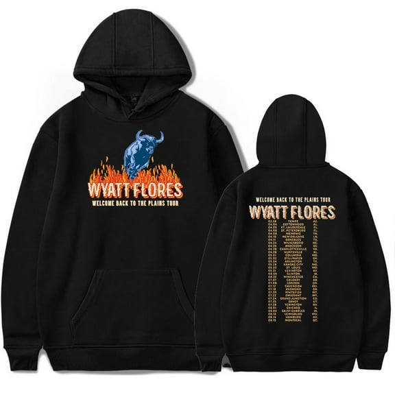 Wyatt Flores Welcome BACK To The Plains Tour 2025 Hoodies Merch Women Men Fashion Casual Hooded Sweatshirts