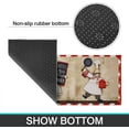 thumbnail image 4 of Kitchen Chef Design Mat Set of 2 Non Slip Kitchen Runner Rug Throw Rugs Indoor/Outdoor Floor Mat for Home Kitchen-17*24 + 17*47 inches, 4 of 6