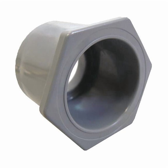 Conduit Fitting Reducer, 2 in x 1-1/2 in, Glue, PVC, PVC Coated, Red