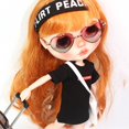 thumbnail image 3 of Doll Casual Outfit camiseta estampada de moda para 1/6 blythe doll dress up accesorio negro Magideal Doll Casual Outfit, 3 of 7