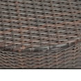 thumbnail image 6 of Noble House Keaton Outdoor Wicker Barrel Side Table in Multibrown, 6 of 7