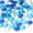 Mixed Blue, variant on 5 Lb Flat Glass Marbles, 500PCS Blue Mixed Color Flat Gems Decorative Glass Stones Vase Filler Beads Table Scatter Decor