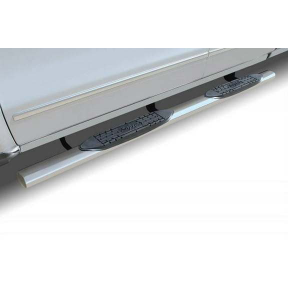 Raptor Series 2010-2018 Fits Dodge Ram 2500 3500 Mega Cab Polished Stainless Steel Cab Mount 4" Magnum Straight Oval Step Bars 0702-0492