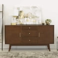 thumbnail image 2 of Allora Mid-Century Wood TV Console for TVs up to 60" in Walnut, 2 of 7