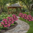 thumbnail image 1 of Ramo de Begonia Artificial con Maceta, 21.65 pulgadas, Planta en Maceta de Plástico para Exteriores, Decoración de Jardín o Patio sin Mantenimiento, Opciones en Rosa/Rojo, 1 of 9