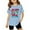 F-Blue, variant on Youth Short Sleeve T-Shirt Everyday Casual Top with Printed Design, Soft Breathable Tee for Play and School, Comfortable Round Neck Shirt for Junior and Teens,White 100