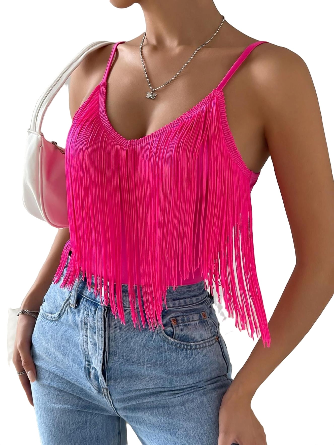 Favorite Fringe Pink Cami Top – Pink Attitude Boutique