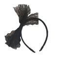 thumbnail image 2 of Sonducket Diadema con lazo de encaje, diadema Retro con nudo Vintage, joyería de los años 80, accesorios, decoraciones para Cosplay, Navidad, señora, Accesorio para el cabello Tipo 1 Sonducket AP009013-01B, 2 of 6