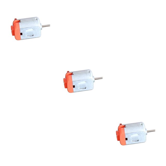 Kenally Micro 130 DC Motor Metal Scientific Toys Fan Experiments Speed Remote Motors High DIY Control Electric Boat Replaceable Plata 1.5x2cm 3piezas