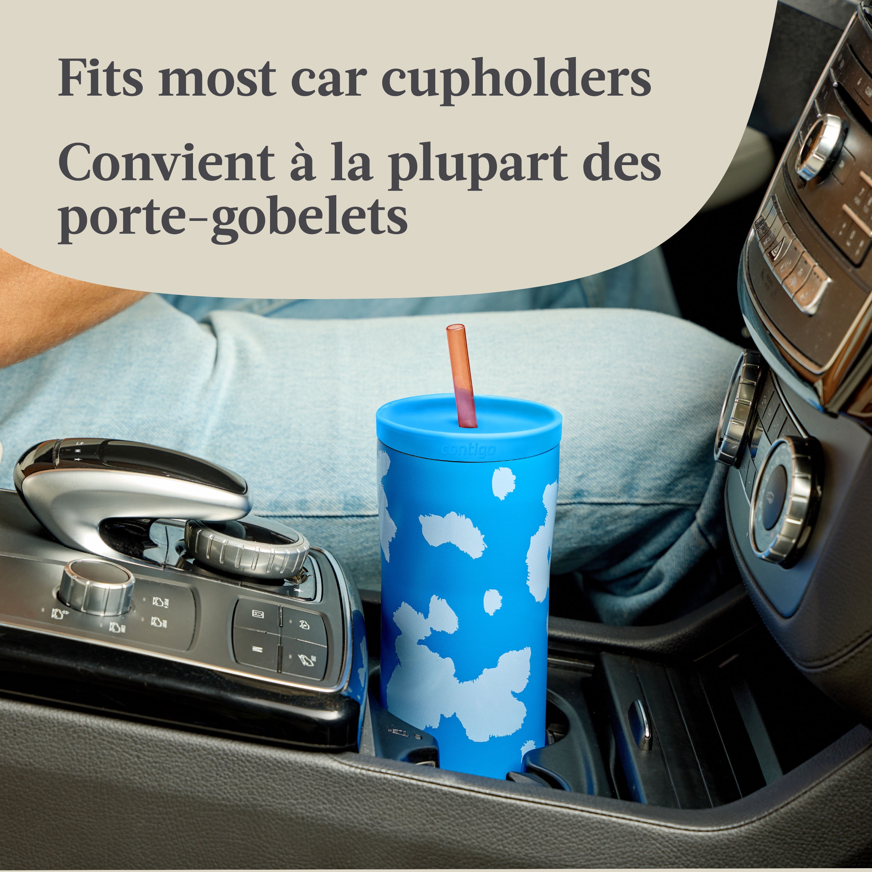 Contigo x Ally Love Streeterville 2.0 Stainless Steel Tumbler with Straw, 24 oz (709 ml)