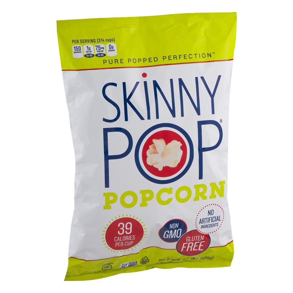 SkinnyPop Non GMO GlutenFree Original Popcorn, 4.4 Oz.