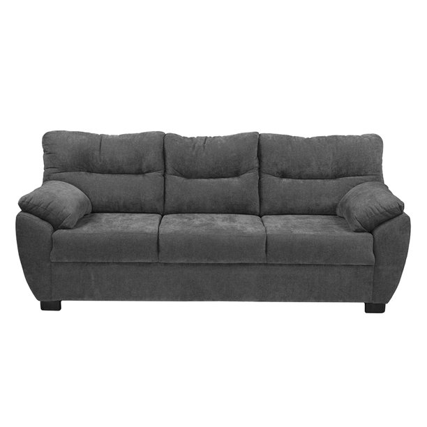 Sofa DICASA Monza 3 Plazas Gris Oscuro para Salas