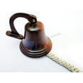 thumbnail image 1 of Aluminum Hanging Bell (White Braided Rope) - (6 Inches), 1 of 3