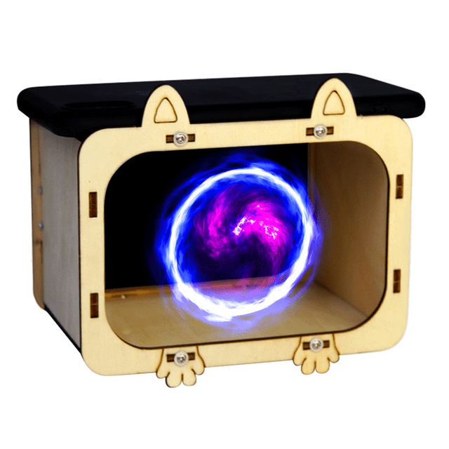 Mobile Holographic Theater TV Projector Scientific Experiment Primary School Students Handmade Materials Invention