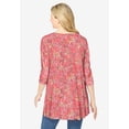 thumbnail image 2 of Woman Within Plus Size V-Neck Pintucked Tunic, 2 of 6