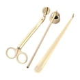 thumbnail image 1 of jifeng 3Pcs Candle Accessory Set Candle Wick Cutter Candle Extinguisher Set Gift Candle NEW Gold, 1 of 8