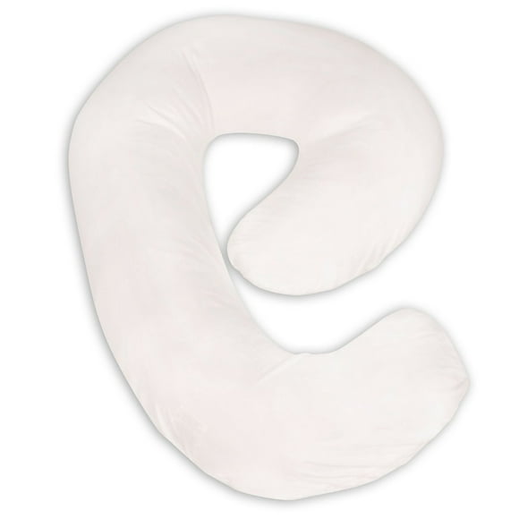 Snoogle Mini Chic Jersey Pregnancy Pillow Cover - Ivory