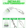thumbnail image 2 of BLUEWING 3pcs Fishing Deep Drop Light with Stainless Steel Swivel and Clip Deep Sea Fishing Light 2000 ft Underwater Fish Attracting Lamp for Swordfish, Tuna, Grouper, 4.3", Green, 2 of 7