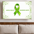 thumbnail image 6 of LUUFILx Mental Health Awareness Month Banner Green Ribbon Backdrop Decoration Event Promotion Office School Awareness Display Background Party Supplies Decor, 6 of 7