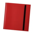 thumbnail image 1 of Carpeta de tarjetas 12 bolsillos Carpeta de tarjetas deportivas Diseño de correa 480 tarjetas Álbum de colección de tarjetas de doble protección para Rojo, 1 of 8