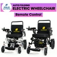 thumbnail image 2 of Fold And Travel Auto Fold Remote Control Light weight Portable Electric Power Wheel chair - Blue Seat, Silver Frame, 2 of 11